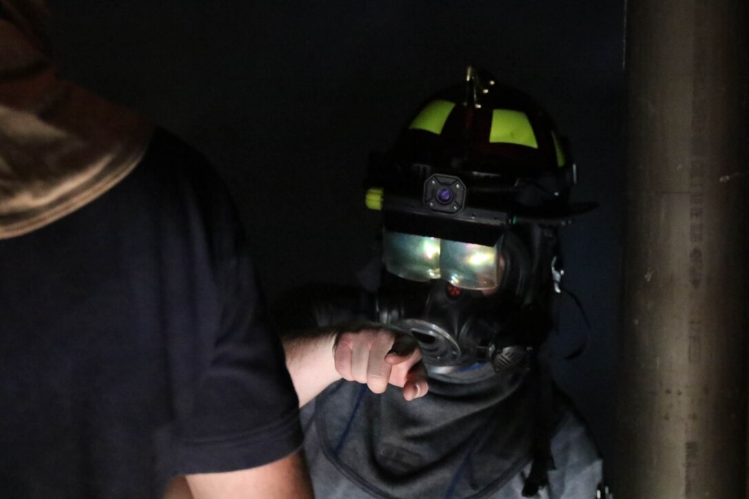 This was an opportunity for MCAS Cherry Point firefighters to receive training and allowed the company to test how their gear works in a real life scenario.