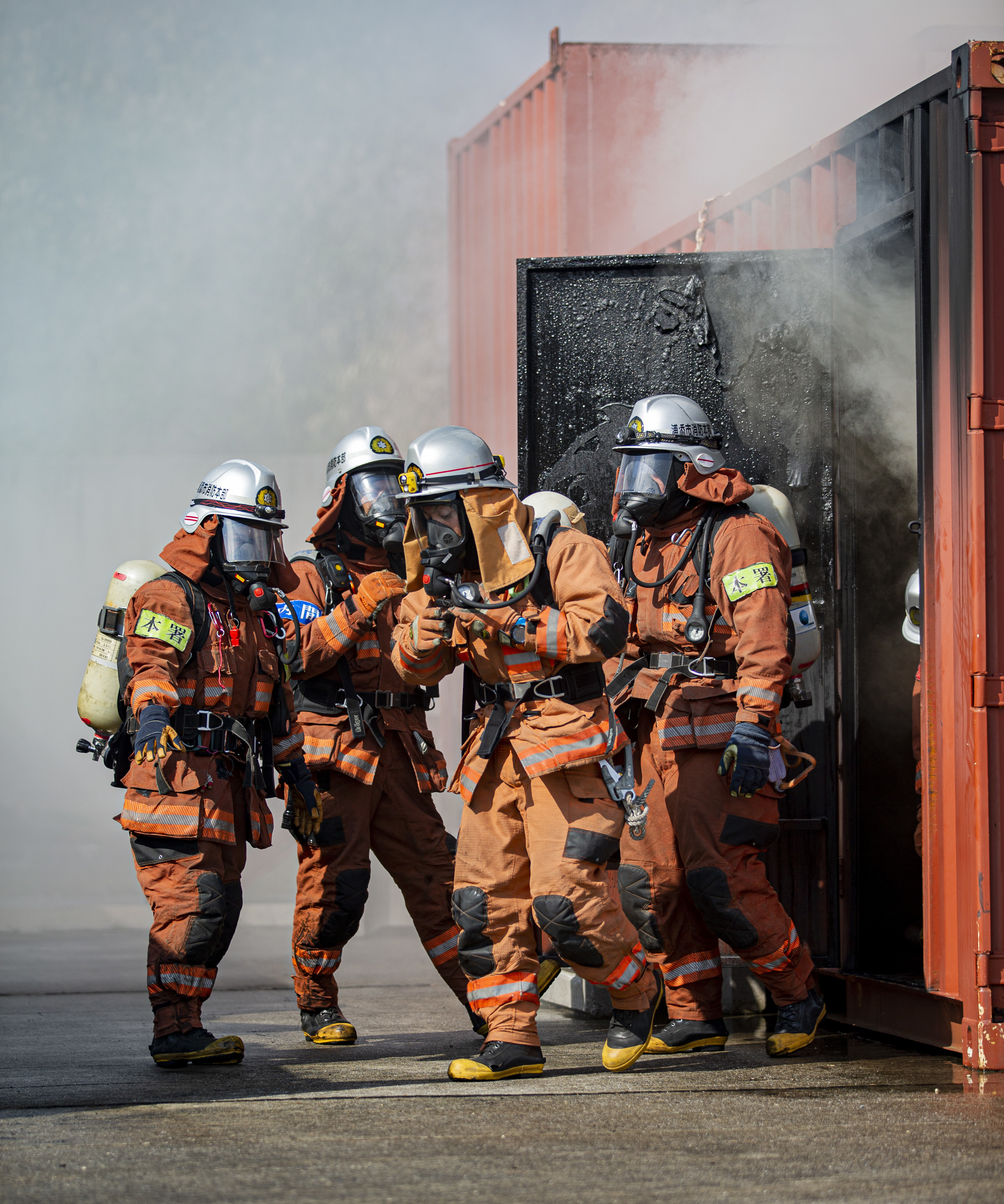 Urasoe Fire Department Rescue Team and MCIPAC F&ES conduct