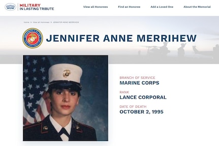 A young service member poses for a photo.