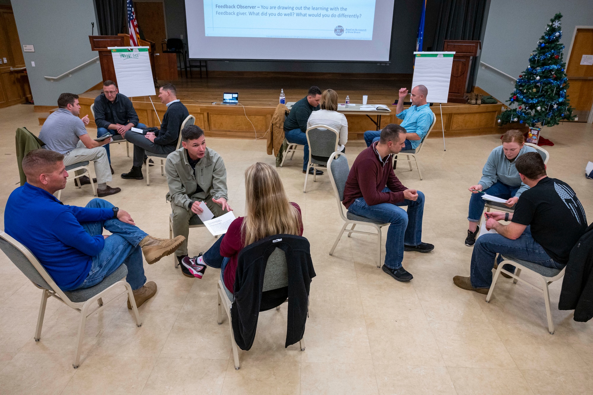 Team Little Rock leaders participate in a small-group activity during the Dare to Lead training.