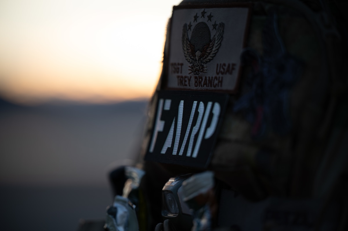 U.S. Air Force Tech. Sgt. Trey Branch, an 18th Logistics Readiness Squadron Forward Area Refueling Point (FARP) team chief, prepares for a FARP refueling during Operation Iron Dagger on Marine Corps Air Station Iwakuni, Japan, Dec. 7, 2021. FARP specialists perform covert nighttime refueling operations in deployed locations when air-to-air refueling is impossible or where fueling points are inaccessible. This dynamic force employment demonstrated the 354th Air Expeditionary Wing’s ability to rapidly mobilize and deploy fifth generation airpower across the Indo-Pacific theater. (U.S. Air Force photo by Airman 1st Class Jose Miguel T. Tamondong)