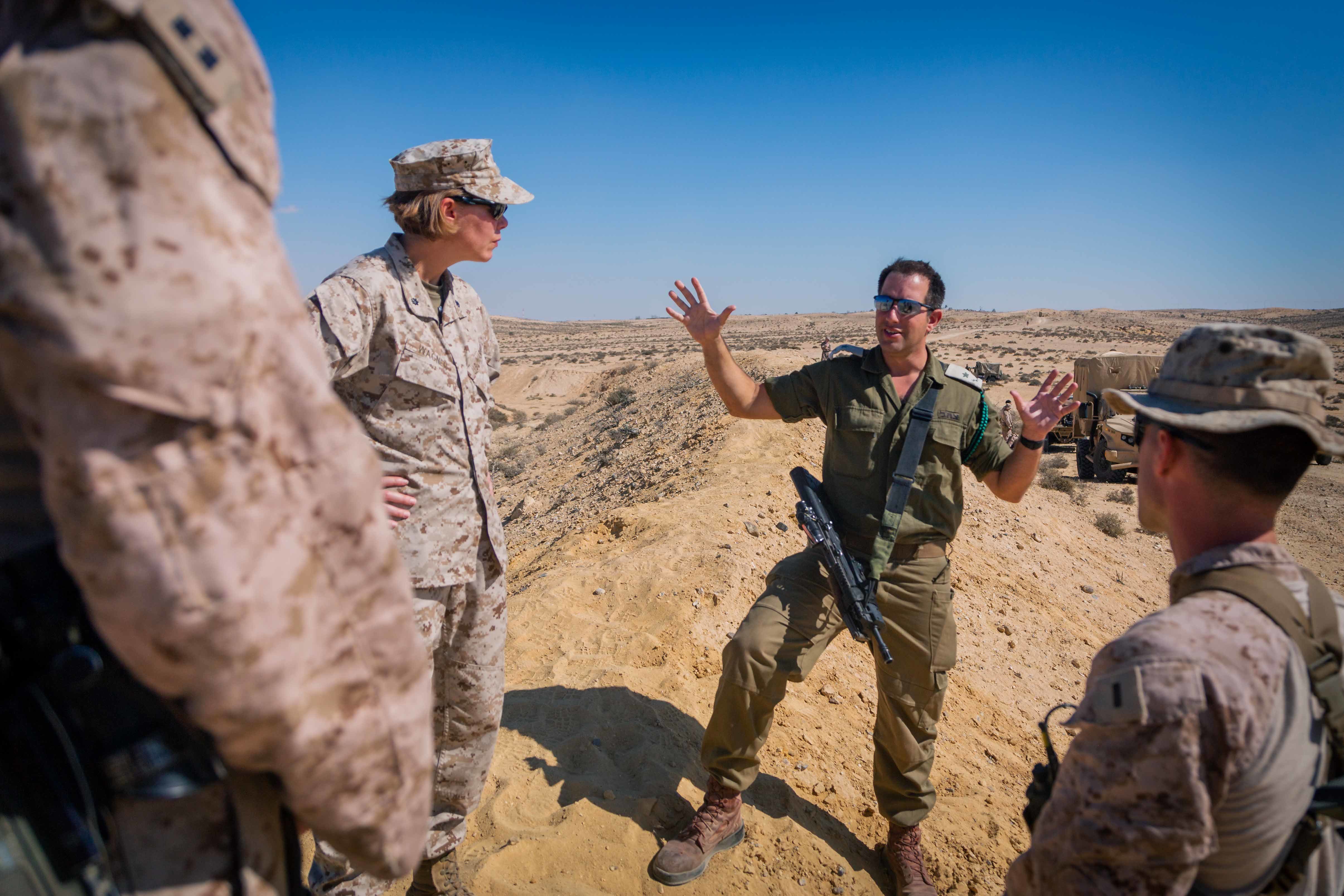 Marines in the desert.
