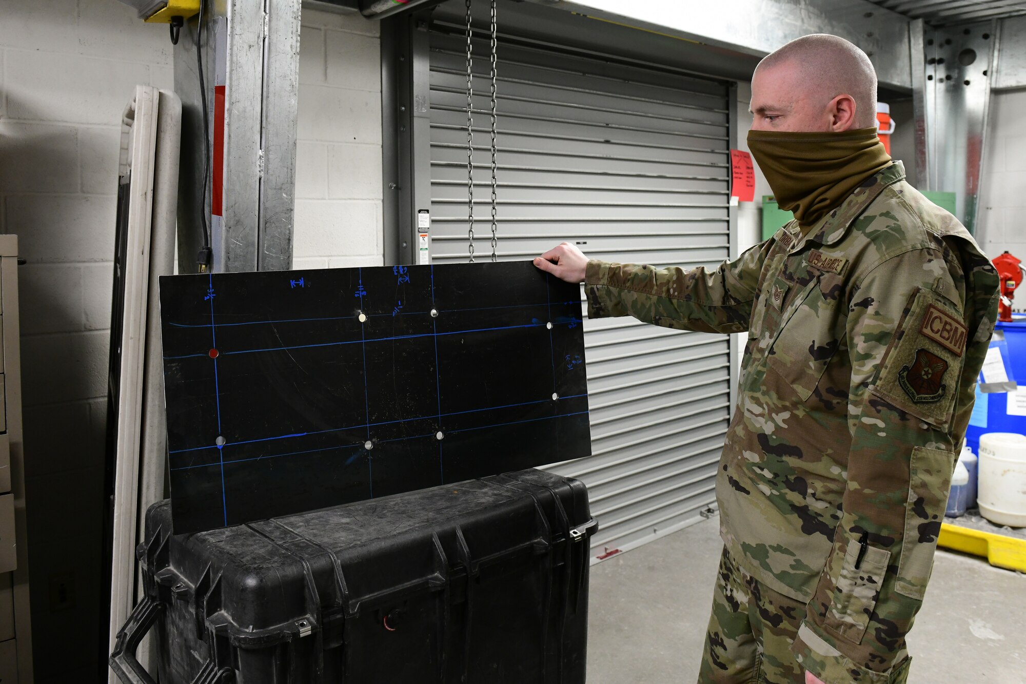 airman with equipment