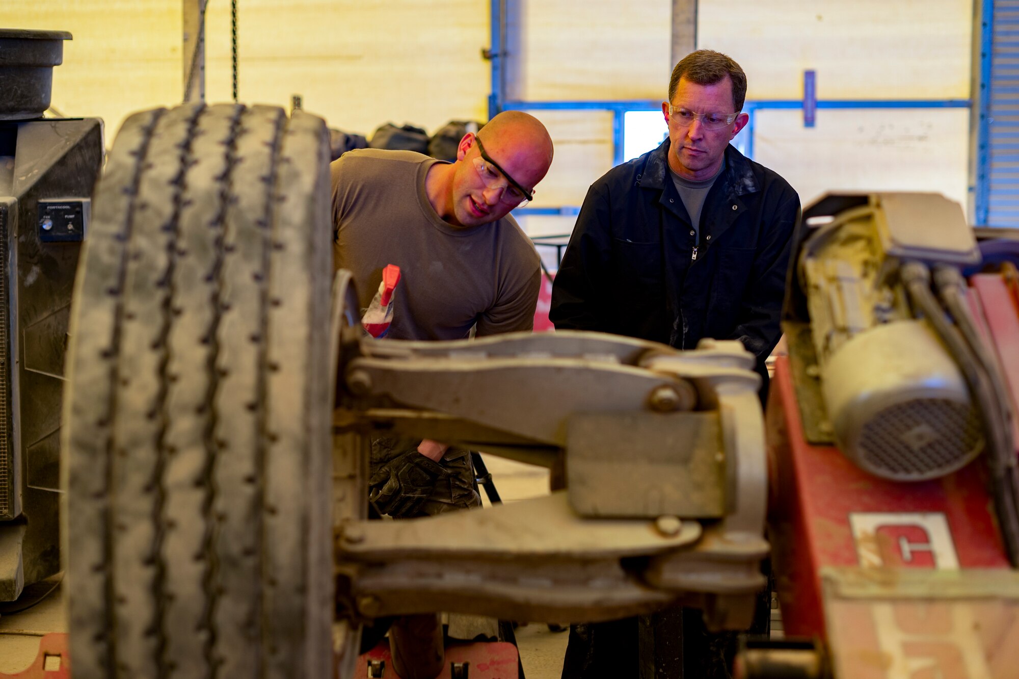 332nd AEW leaders routinely visit units on base to connect with Airmen and learn more about their jobs.