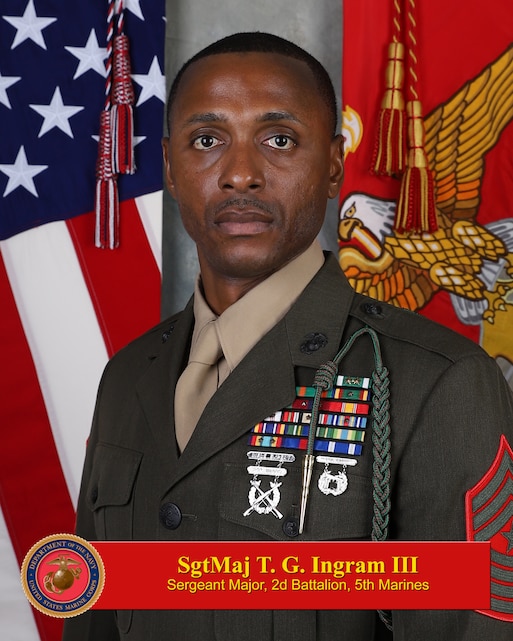 Sergeant Major Theodore G Ingram Iii 1st Marine Division Biography