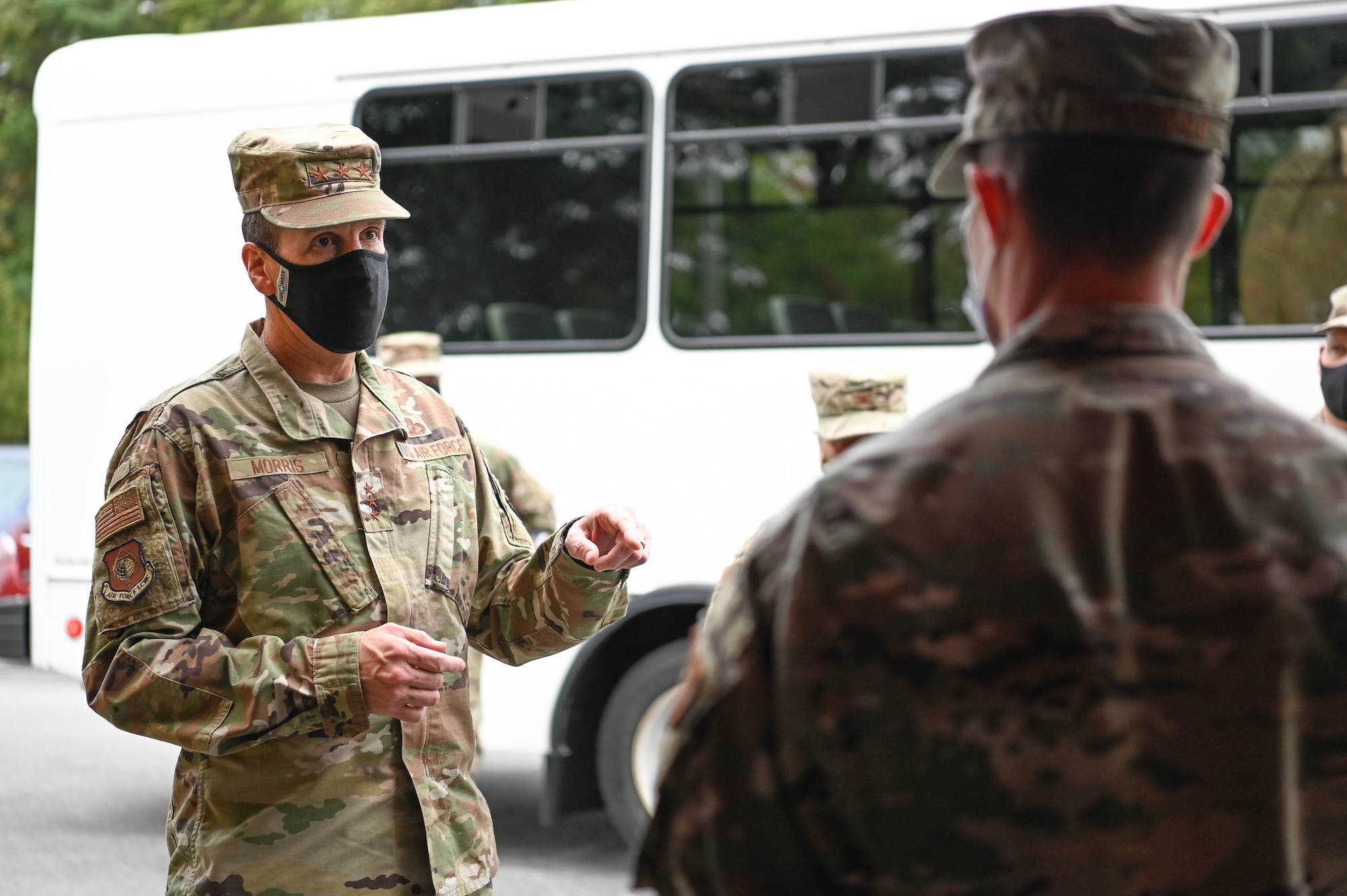 Senior leader visits with Airmen