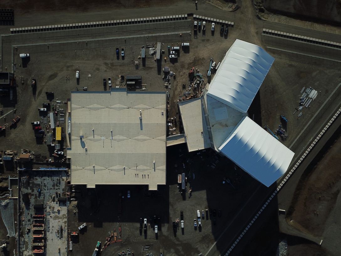The Long Range Discrimination Radar complex during construction by the U.S. Army Corps of Engineers – Alaska District on Sep. 23, 2019 at Clear Space Force Station in Alaska.