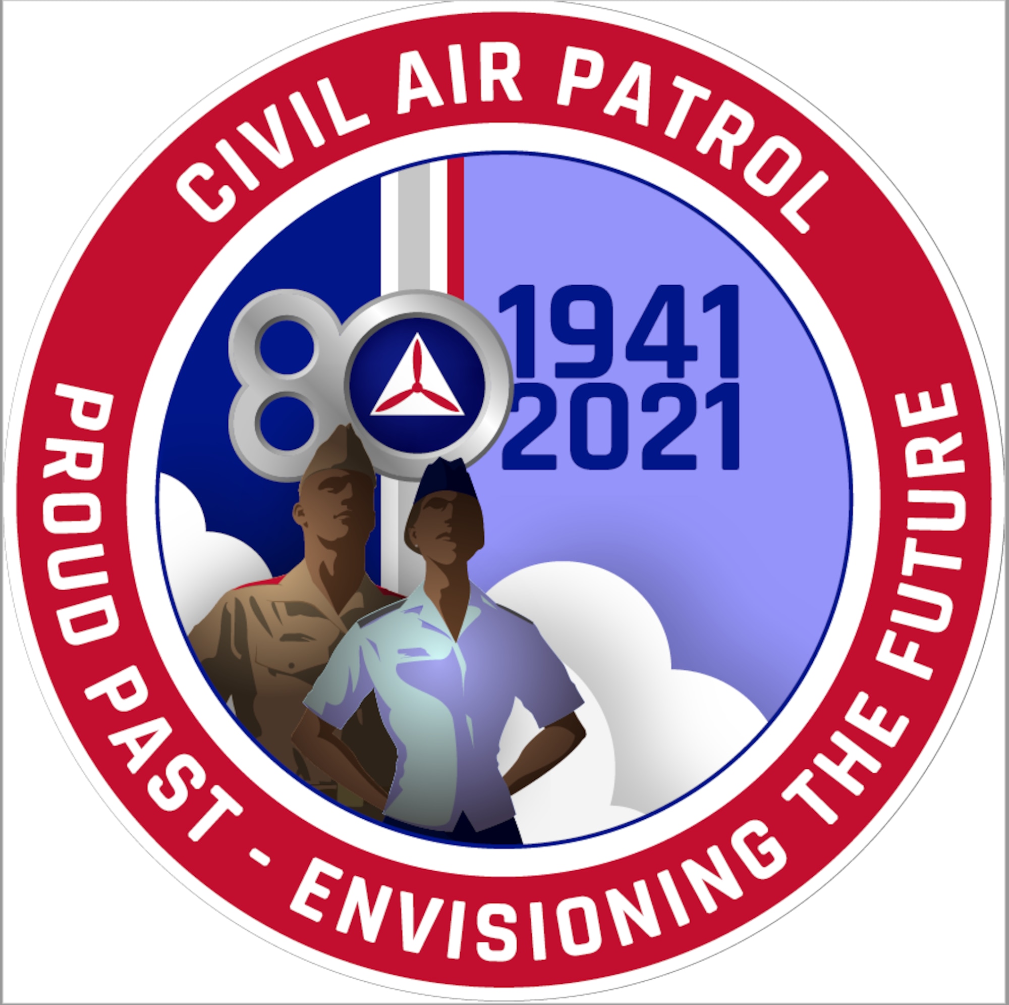 Vintage Civil Air Patrol Celebrates 80 years:  1941-2021, Proud Past - Envisioning the Future.  (Photo Courtesy of the Civil Air Patrol, 80th Birthday Recognition).