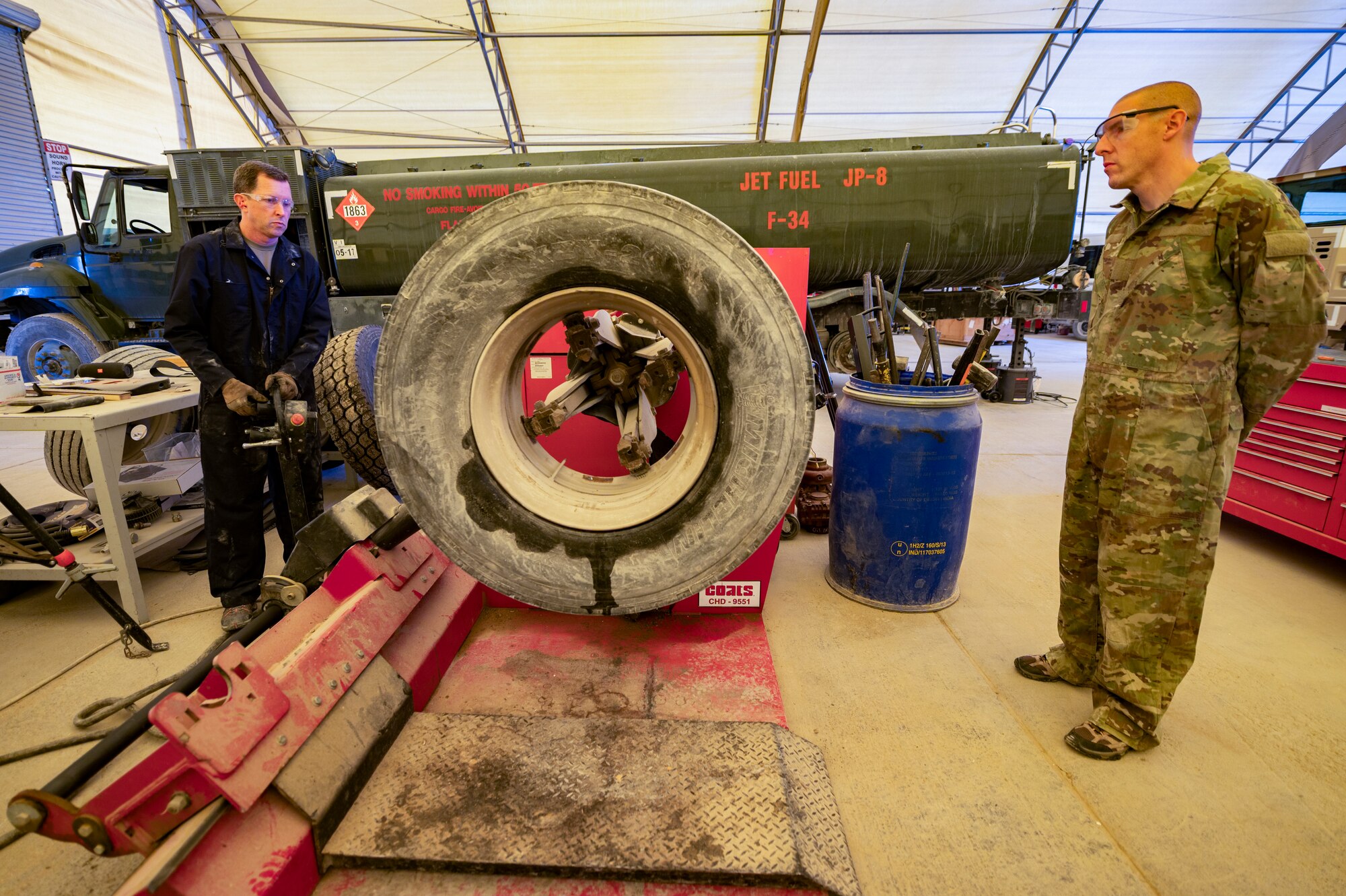 332nd AEW leaders routinely visit units on base to connect with Airmen and learn more about their jobs.