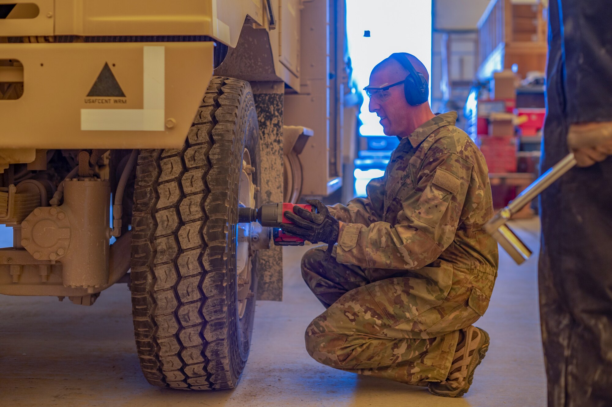 332nd AEW leaders routinely visit units on base to connect with Airmen and learn more about their jobs.