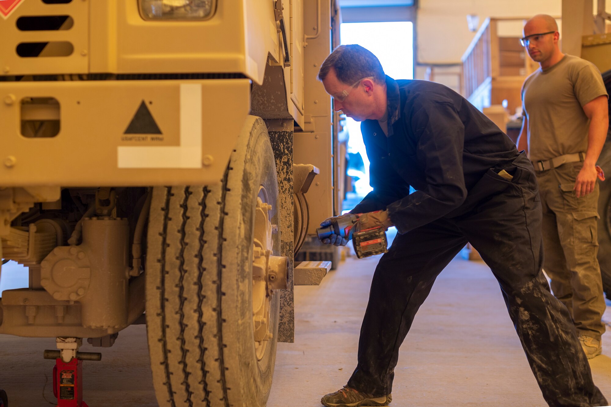 332nd AEW leaders routinely visit units on base to connect with Airmen and learn more about their jobs.