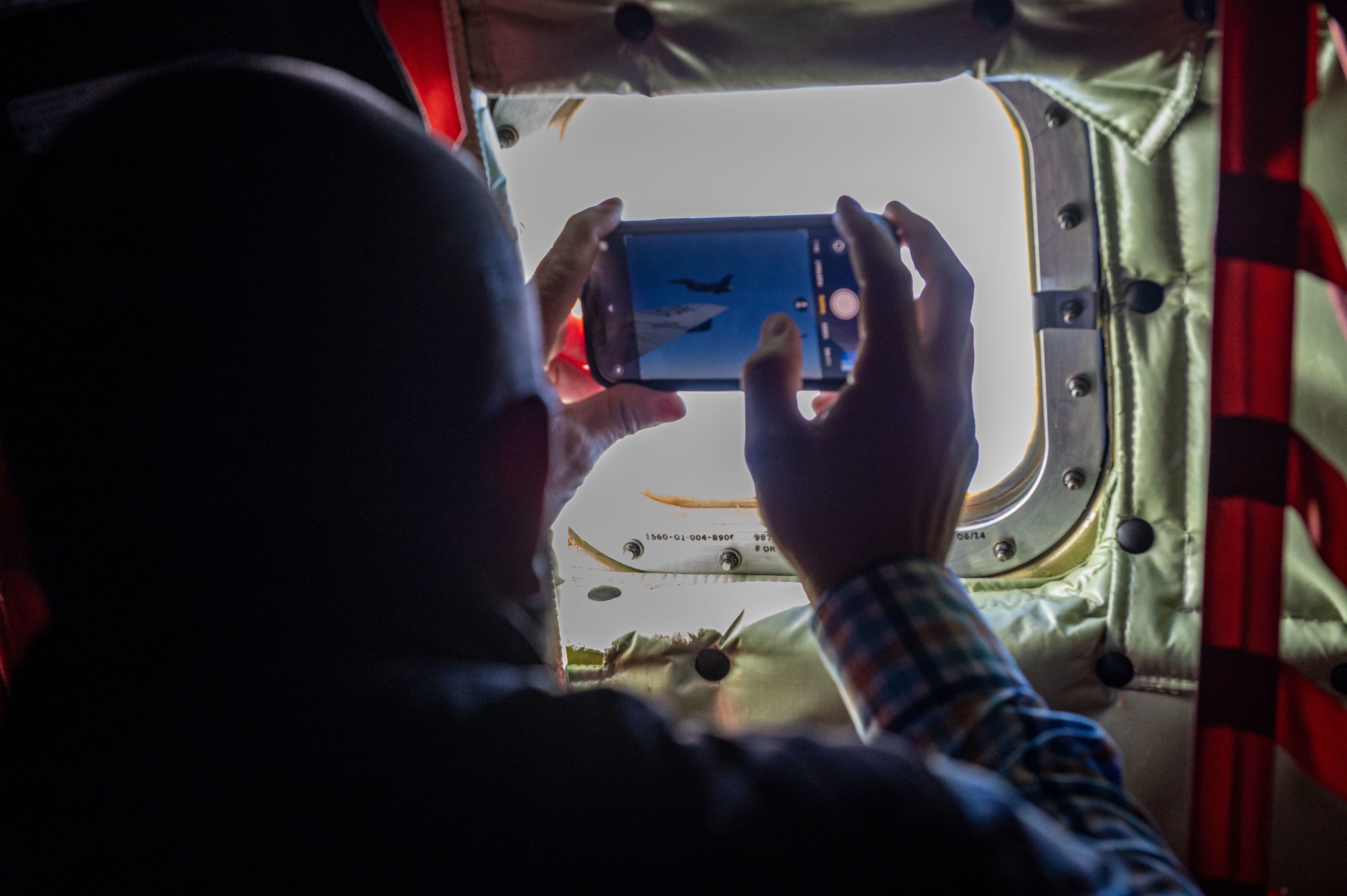 A photo of someone taking a jet.