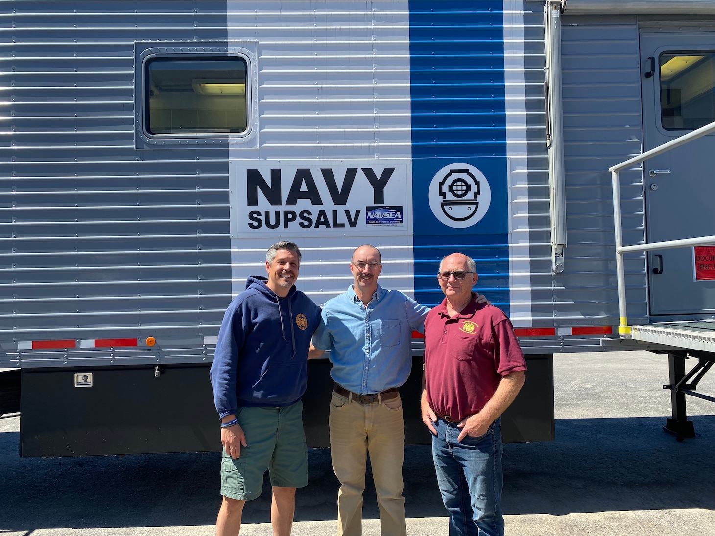 Cmdr. Mark deVry and Lt. Cmdr. Matthew Dursa -- Navy Reserve judge advocates -- support Hurricane Ida recovery efforts.