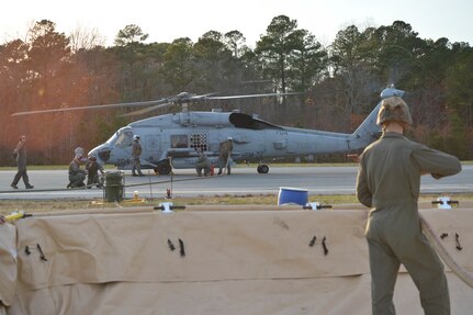 MWSS-271, NCHB-1 and HSM-72 demonstrate the integration of force capabilities as part of U.S. Fleet Forces Command Fleet Battle Problem 21-3.