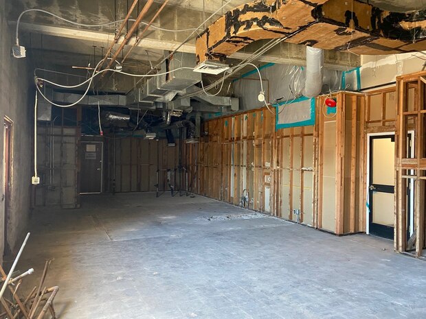 A before photo when construction had just began at the new Dragon’s Lair at Beale Air Force Base, California.