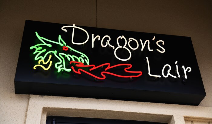 The Dragon’s Lair Dining Facility opens its doors on Dec. 15, 2021, at Beale Air Force Base, California.