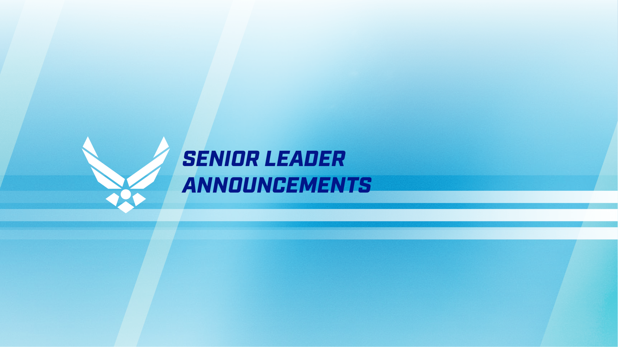 Senior Leader Announcement