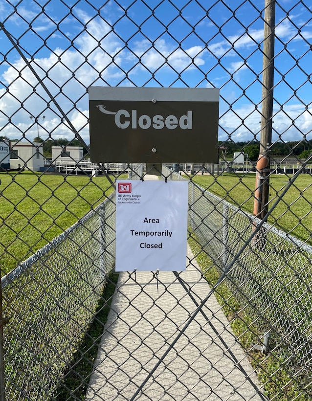 Temporary closure of St. Lucie Lock and Dam Recreation Areas due to scheduled maintenance repairs