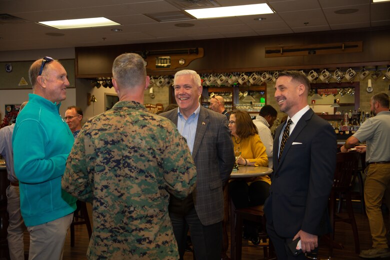 Marine Corps Air Station (MCAS) Cherry Point was awarded three different awards for the 2021 MCAS Cherry Point Air Show and 80th Anniversary Celebration. The awards were the 2021 Pinnacle Platinum Award, 2021 Dick Schram Memorial Community Relations Award, and 2021 Blue Angels Military Air Show of the Year. Without the support of the local community, winning these awards wouldn’t have happened. (U.S. Marine Corps Photo by Lance Cpl. Jacob Bertram)
