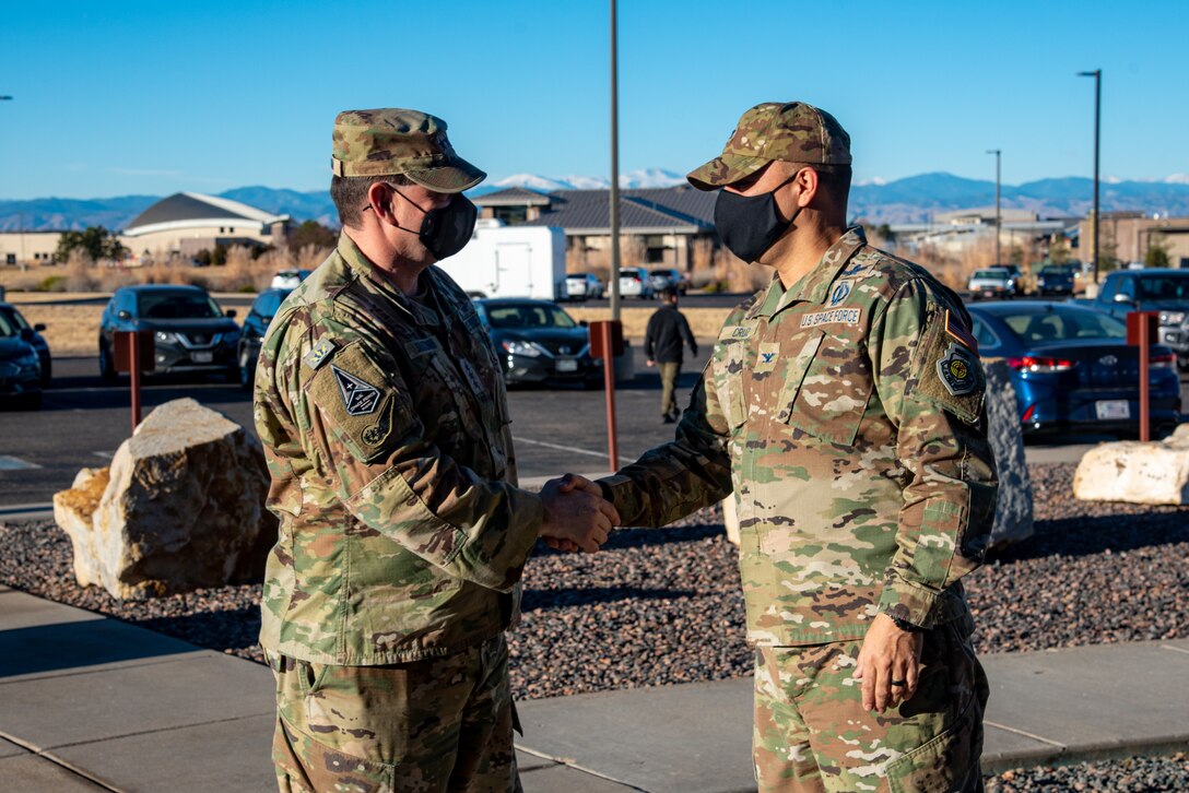 Lt. Gen. Saltzman Visits Buckley Space Force Base