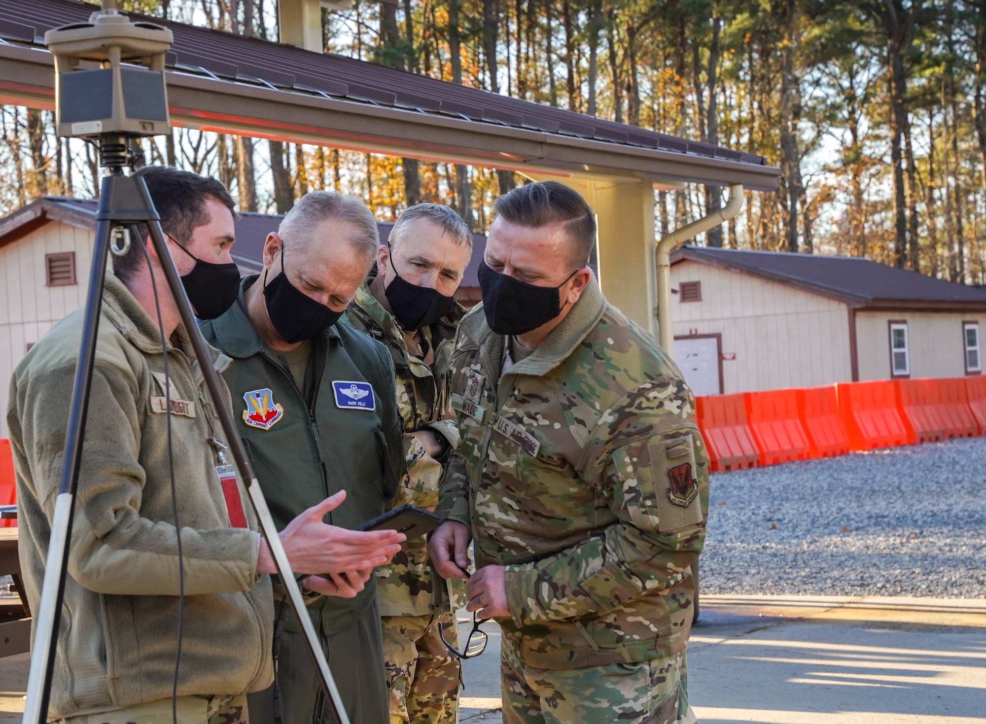 Photos of Distinguished Visitors during the Agile Combat Employment Command, Control and  Communications Rehearsal