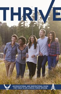 Sharene Brown, spouse of the Chief of Staff of the Air Force, announces the Five & Thrive initiative, Dec. 17, 2021. The new initiative focuses on the top five life challenges faced by military families. (U.S. Air Force graphic)