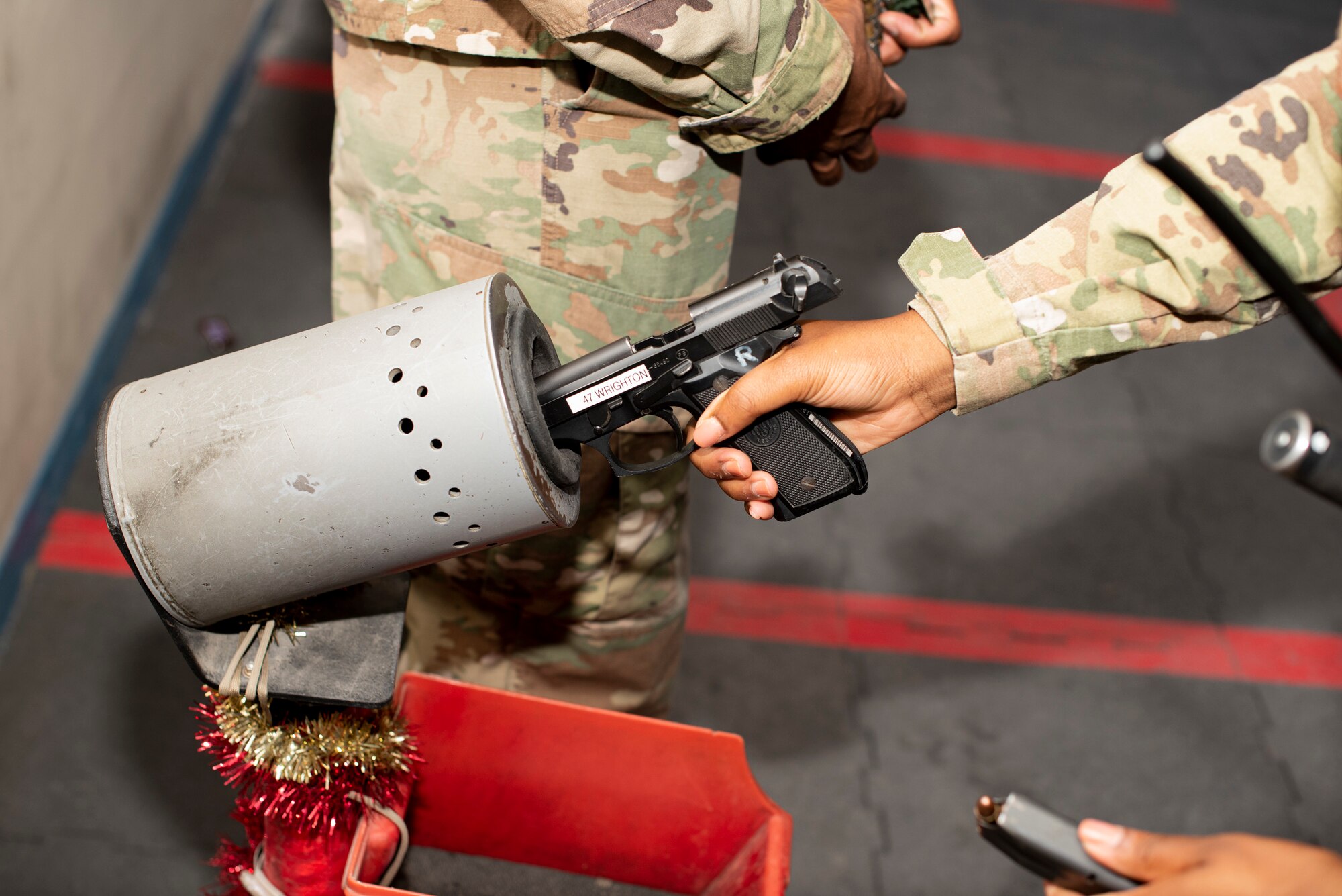 386th ESFS conducts guard mount