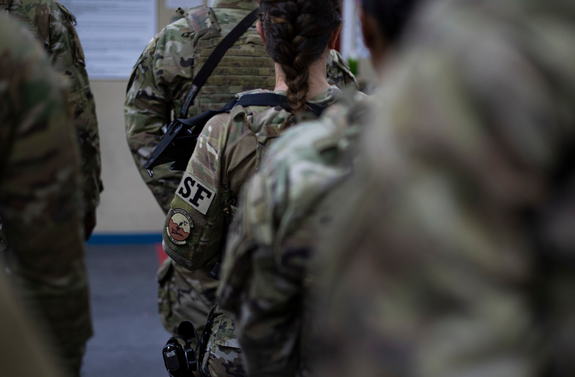 386th ESFS conducts guard mount