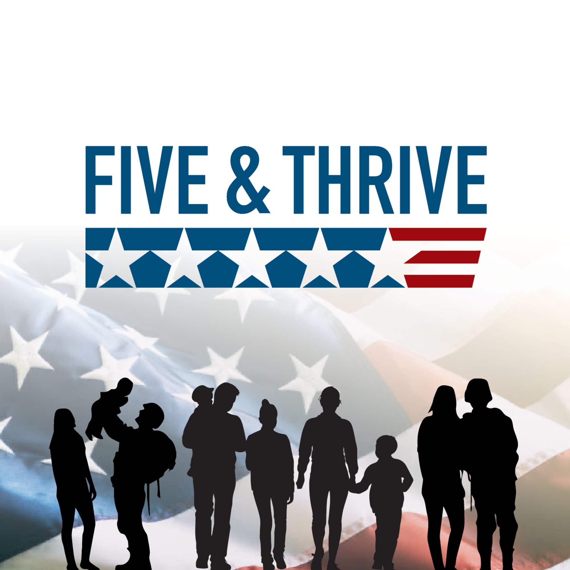 Sharene Brown, spouse of the Chief of Staff of the Air Force, announces the Five & Thrive initiative, Dec. 17, 2021. The new initiative focuses on the top five life challenges faced by military families. (U.S. Air Force graphic)