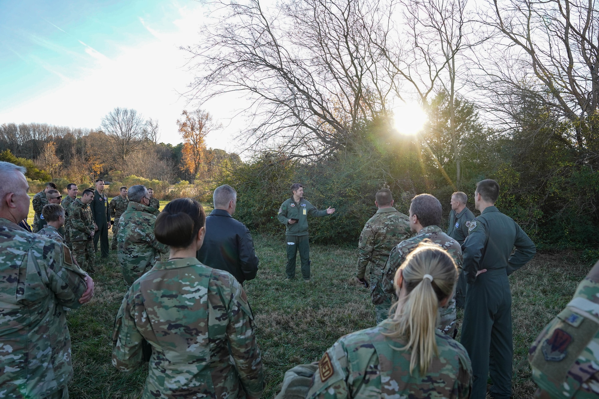 Photos of Distinguished Visitors at Agile Combat Employment Command, Control and Communications Rehearsal