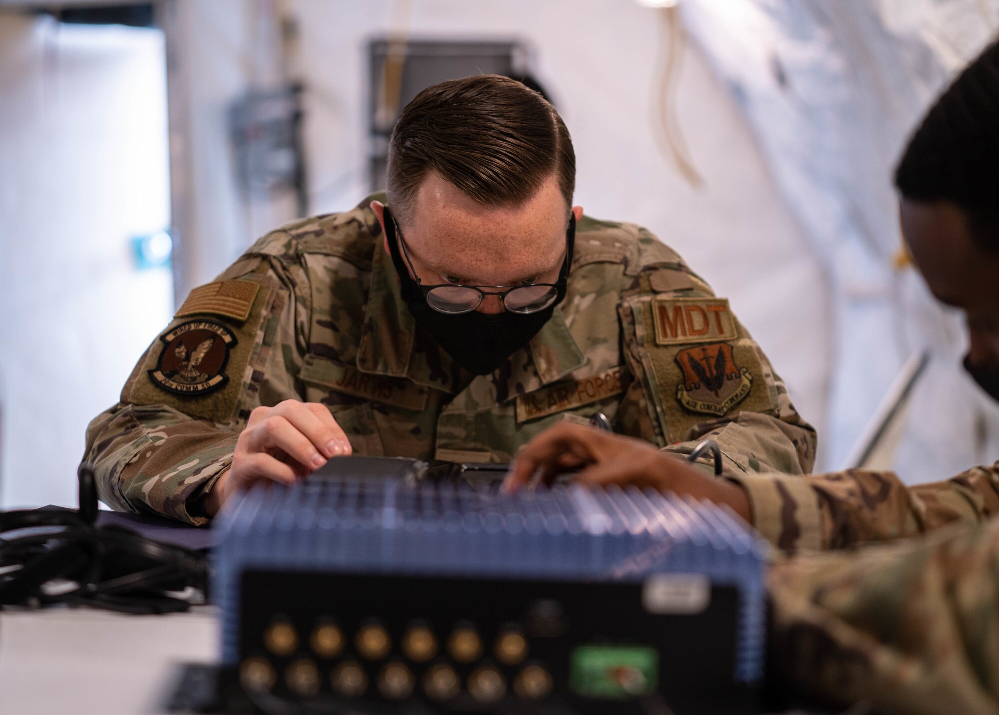 Photo of U.S. Air Force Staff Sgt. Brayton Jarvis, Non-Commissioned In Charge of the mission defense team