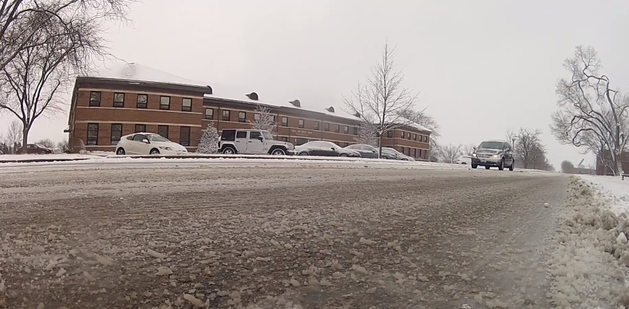 Wright-Patt building in the snow