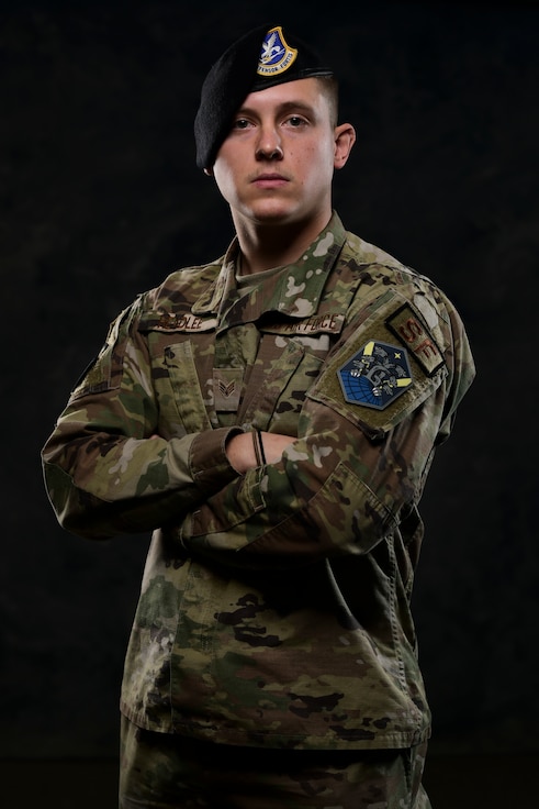 U.S. Air Force Senior Airman Cole Headlee, 50th Security Forces Squadron, response force leader is recognized as the “Wingman Leader Warrior” for December 2021 at Schriever Space Force Base, Colorado.