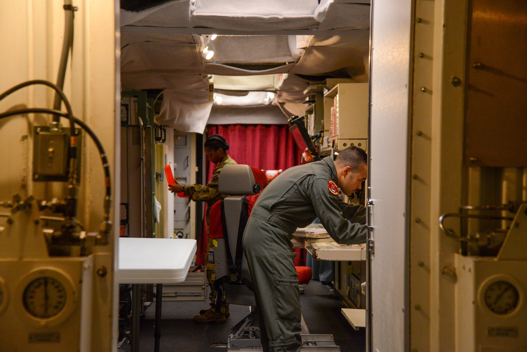 Missileers from the 91st Missile Wing performing their duties at Minot Air Force Base, N.D.