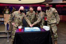 JTF-SD leaders toast to the Space Force in honor of its second birthday.