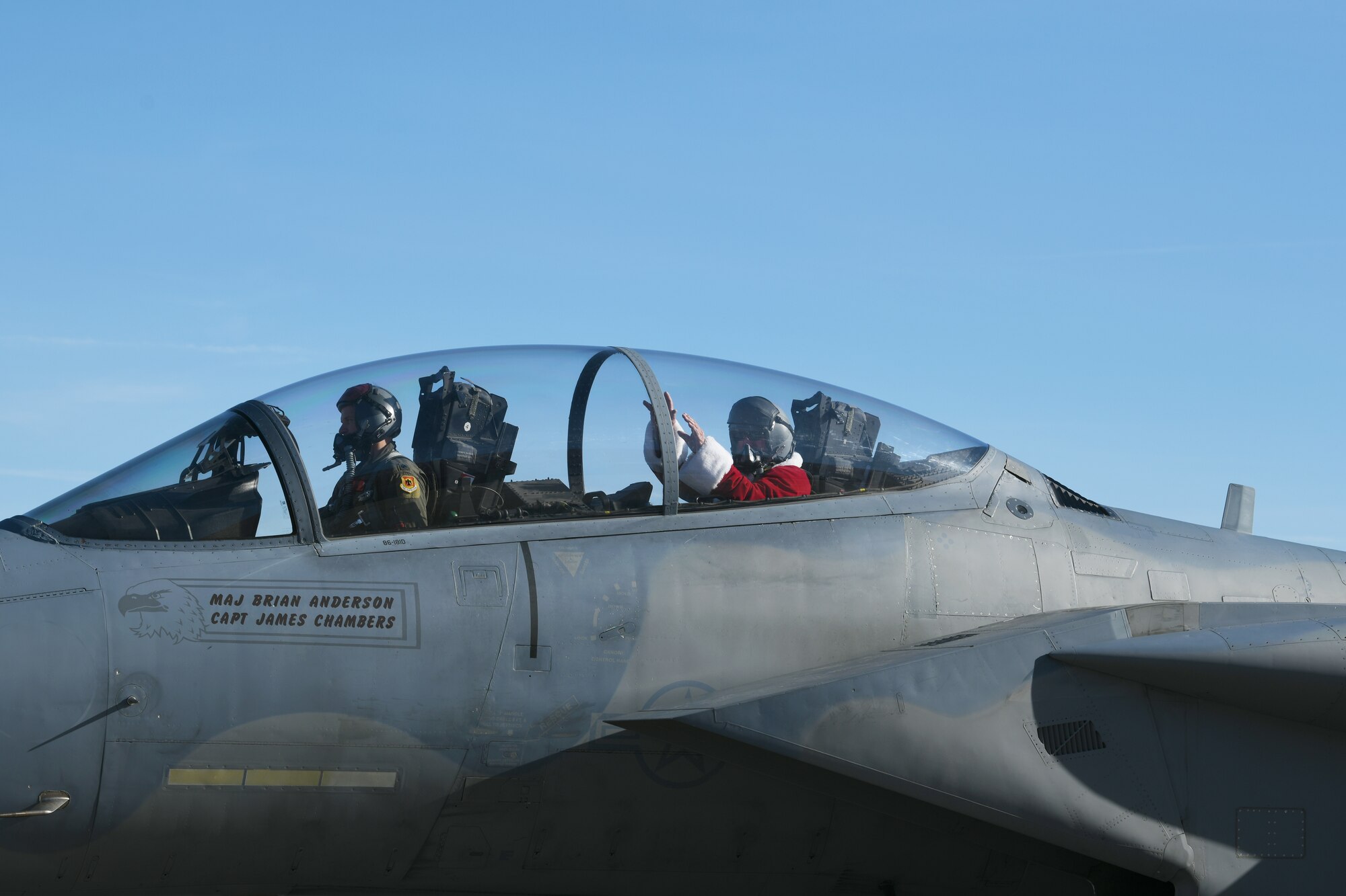 Santa in F-15