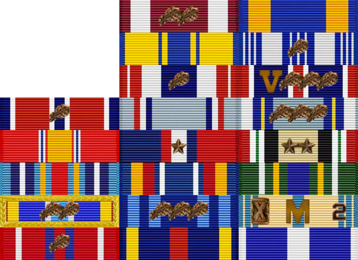 CMSgt. John-Paul Burke Ribbon Rack