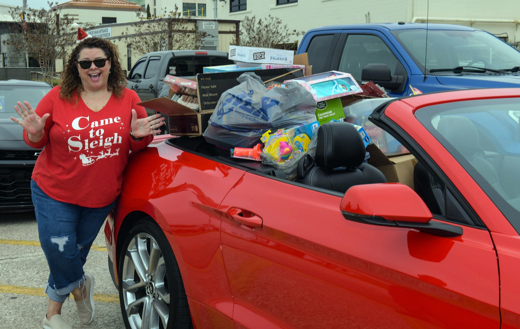 DLA aviation employees donate to Marine Corps Toys for Tots annual campaign.