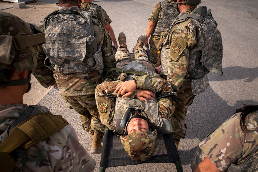 Image of Airmen training for maintaining readiness.