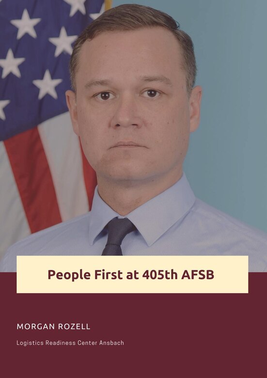 Morgan Rozell, a plans and operations program management analyst at Logistics Readiness Center Ansbach, 405th Army Field Support Brigade, is responsible for managing LRC Ansbach’s budgetary program, and he’s also the primary safety officer, records manager, anti-terrorism officer, Emergency Operations Center officer and more. He said he enjoys his job because he gets to be creative and solve issues. As a program management analyst, he’s posing answers to questions his leadership didn’t know to ask so they can adapt, plan and make the correct executive decisions. (Illustration by Cameron Porter)