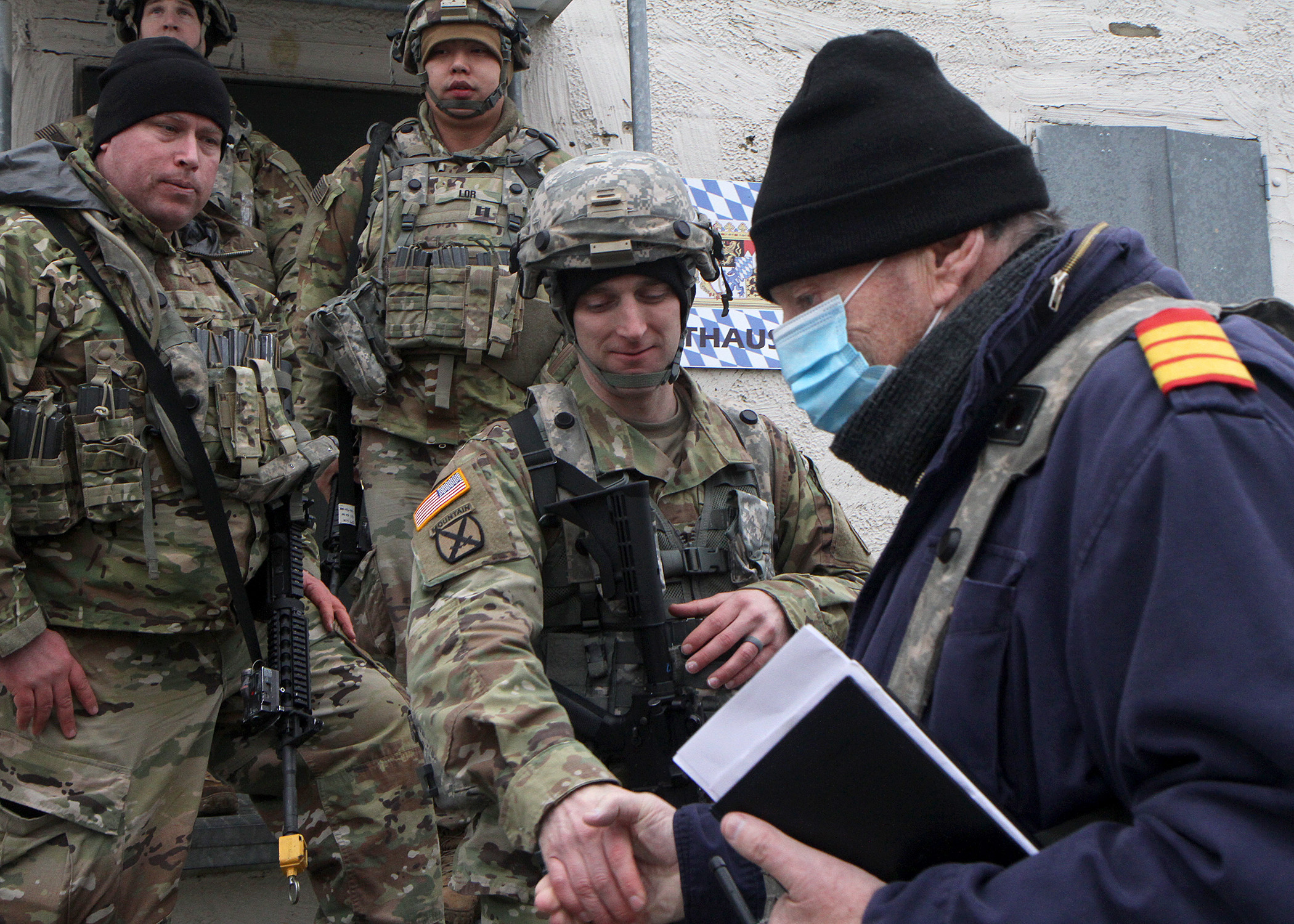U.S. Army Reserve civil affairs support 1st Infantry Division during ...