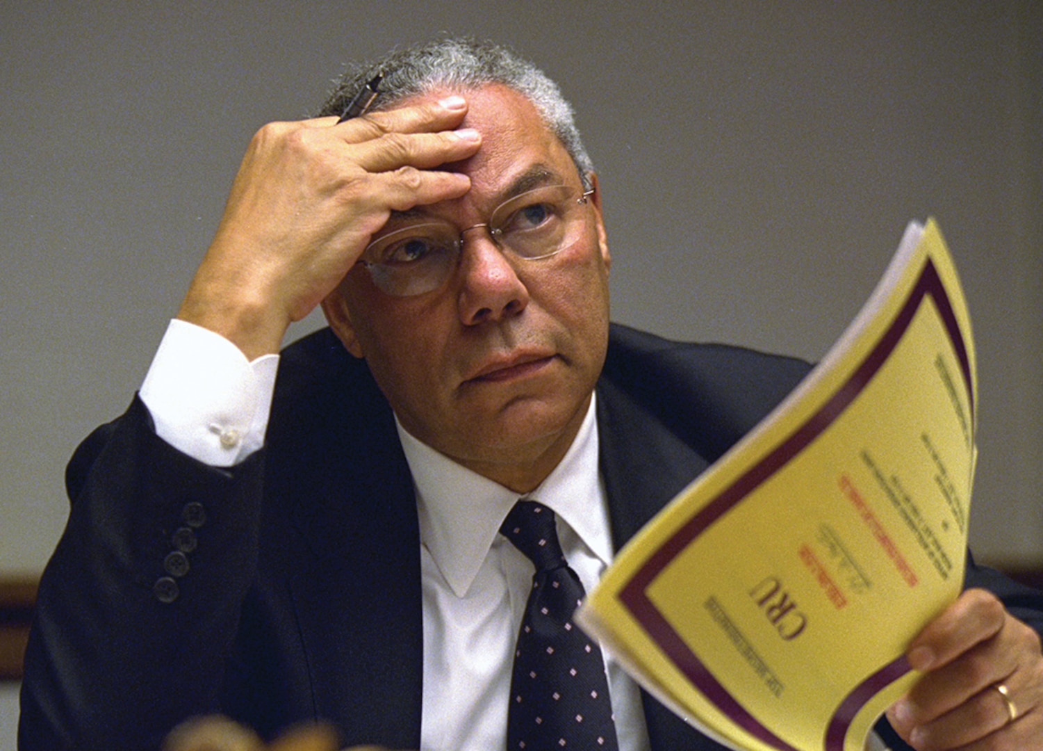 Secretary Powell meets with senior George W. Bush administration officials in President’s Emergency Operations Center, September 11, 2001 (National Archives and Records Administration/David Bohrer)