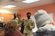 Michigan Guard members share experiences with students during career day