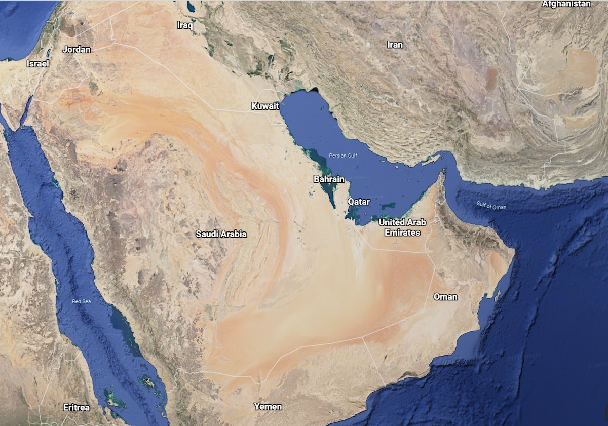 Persian Gulf map