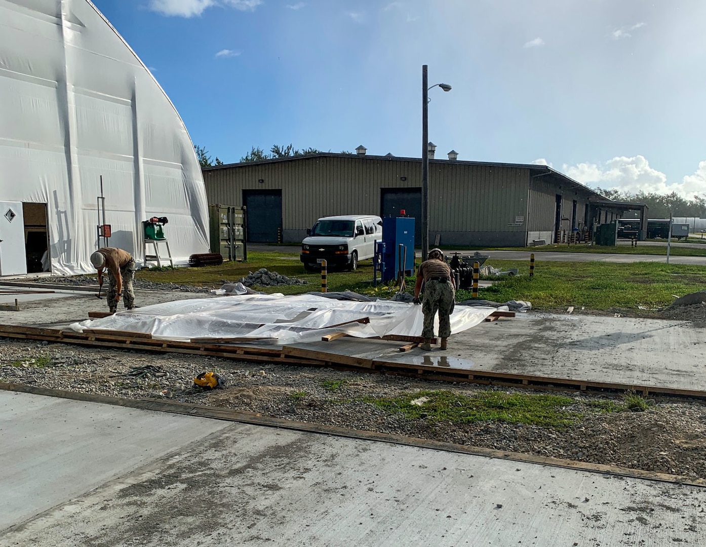 US Navy Seabees with NMCB-5 support Pacific Air Forces