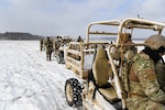 Nearly 30 Airmen assigned to the Kentucky Air National Guard unit and part of the 123rd Airlift Wing returned to Camp Ripley, Minnesota, December 13-17, 2021, for a second round of cold weather training under the 123rd Contingency Response Group (CRG) which specializes in opening airfields in remote areas.
