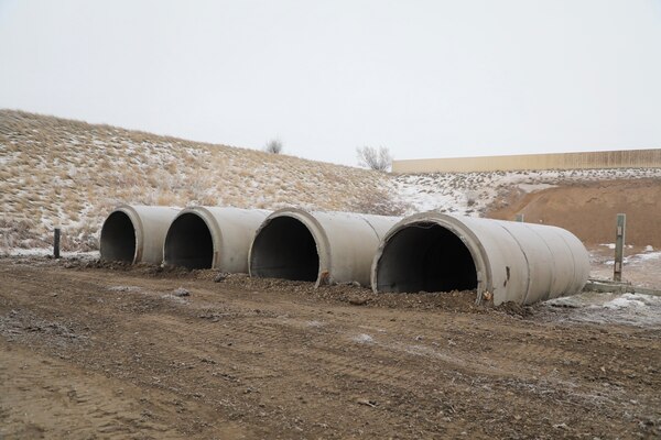 Old outdoor range where security policemen on the installation would train in snow and up to negative 40 degree temperatures. Minot Air Force Base, North Dakota, December 15, 2021.