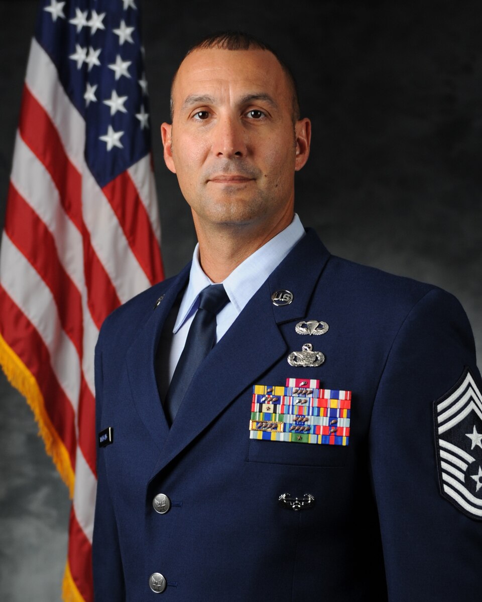 A photo of Command Chief Master Sgt. Brandon Wolfgang