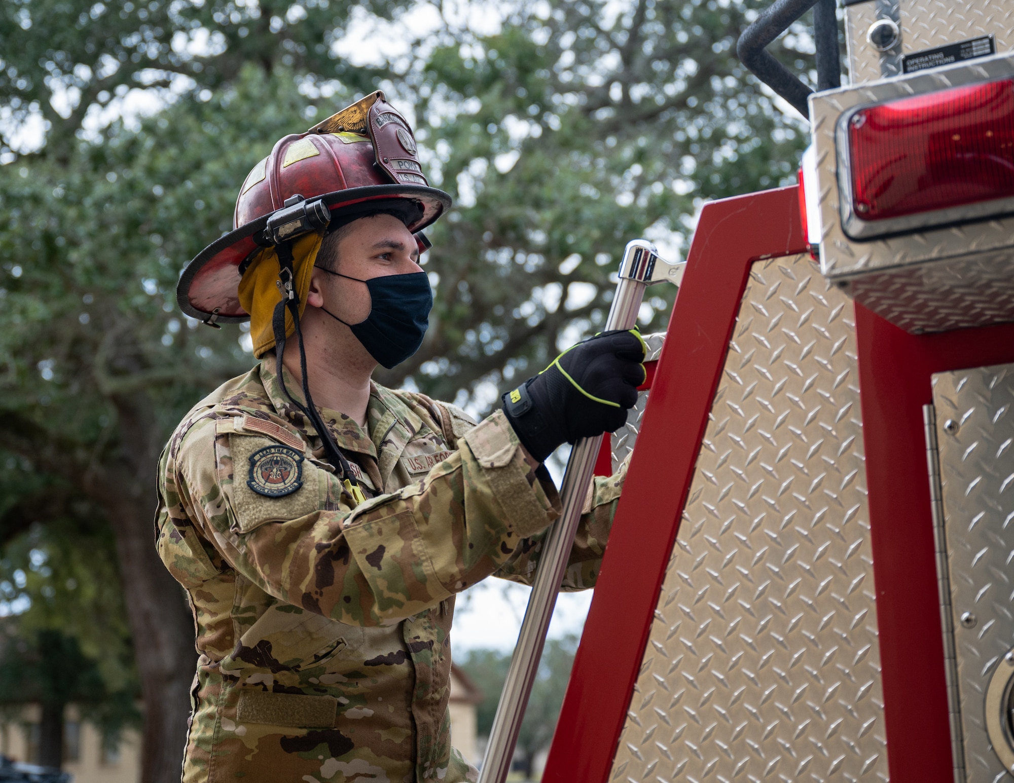 Fire protection Airmen are responsible for coordinating pre-incident plans, maintaining fire-fighting equipment, training Air Force personnel in fire prevention and controlling and extinguishing fires.