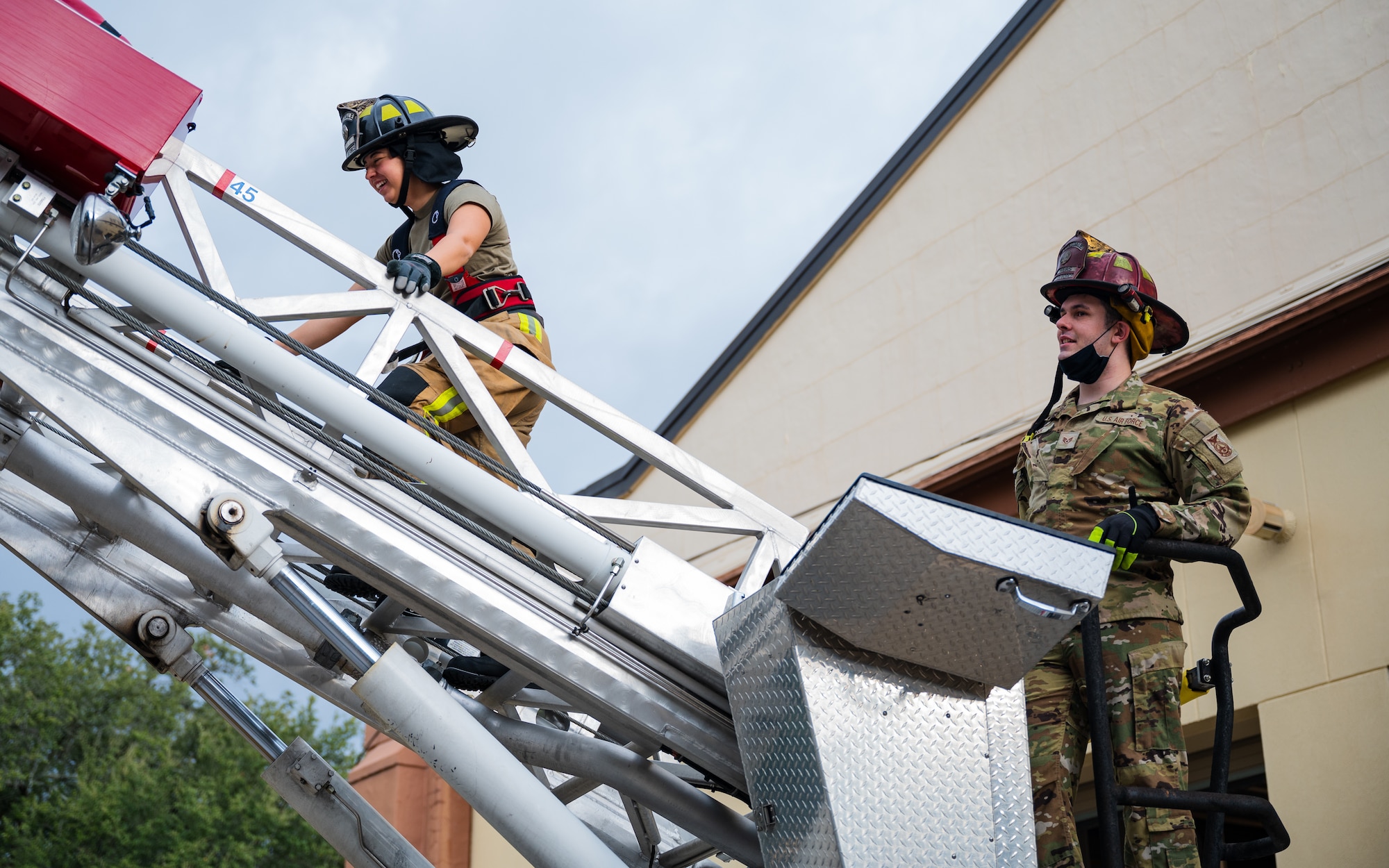 Fire protection Airmen are responsible for coordinating pre-incident plans, maintaining fire-fighting equipment, training Air Force personnel in fire prevention and controlling and extinguishing fires.